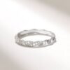 Slim half eternity ring measuring 2.75 mm wide
