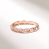 Sterling silver ring with premium CZ diamonds and refined sparkle