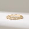 Dainty twisted band in 925 sterling silver with pave stones
