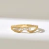 Sterling silver ring with pave-set premium CZ diamonds