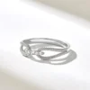 925 Sterling Silver ring with 2.18 mm band width