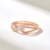 Elegant silver ring with 5.00 mm top width