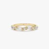 925 Sterling Silver Diamond Wave Ring