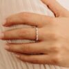 925 Sterling Silver Diamond Wave Ring - Image 4