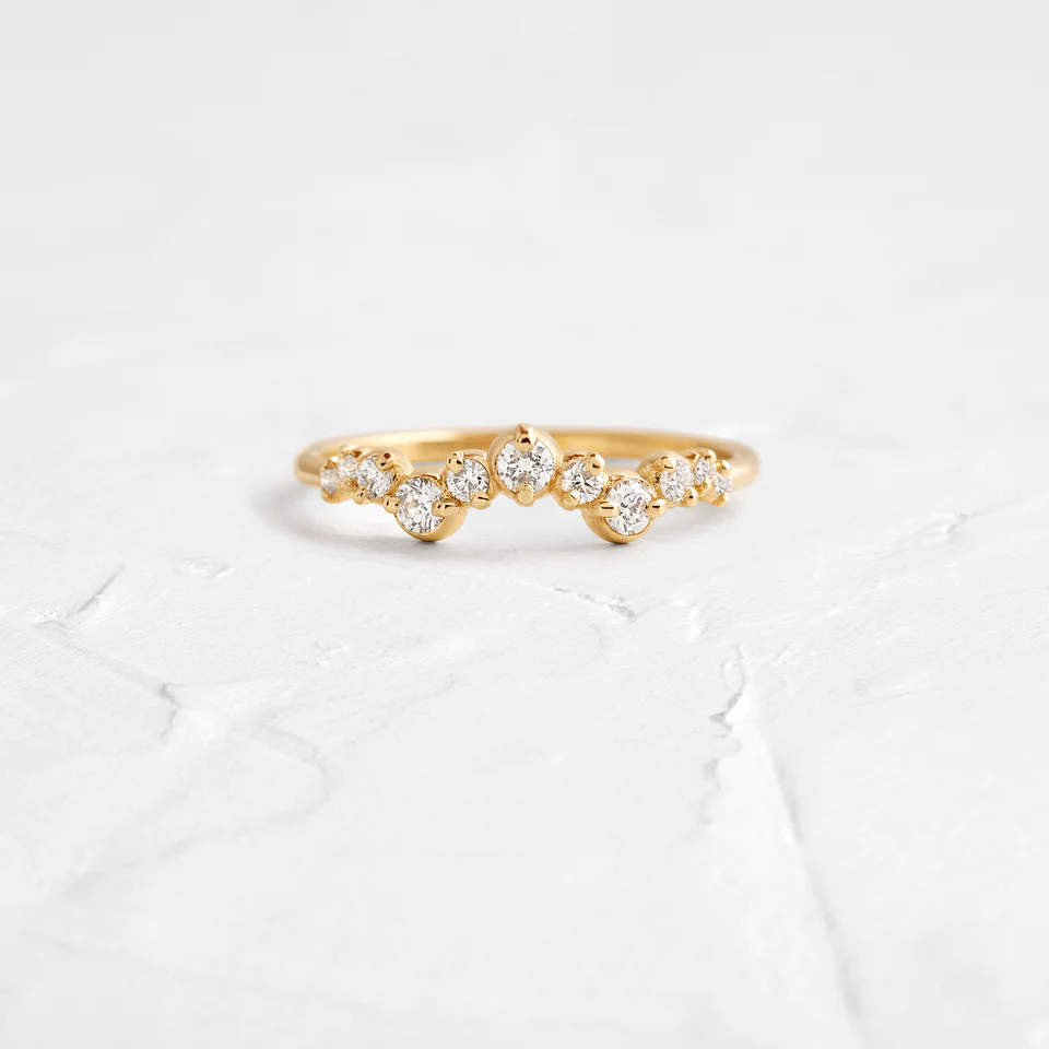 925 Sterling Silver Diamond Wedding Band