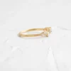 Gold-plated sterling silver wedding band with classic clean styling