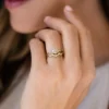 Classic wedding band featuring a paved sparkle pattern