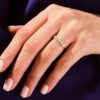 Wedding ring featuring five Premium CZ diamond stones