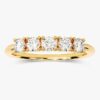 Gold-plated sterling silver ring with a slim profile