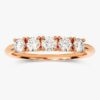 Anniversary ring with pave-set Premium CZ diamonds