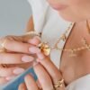 Diamond wheel locket pendant in 925 sterling silver