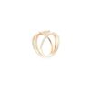 925 sterling silver ring with thick gold plating and clean silhouette