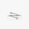 925 Sterling Silver ring with Premium CZ Diamond pave accents