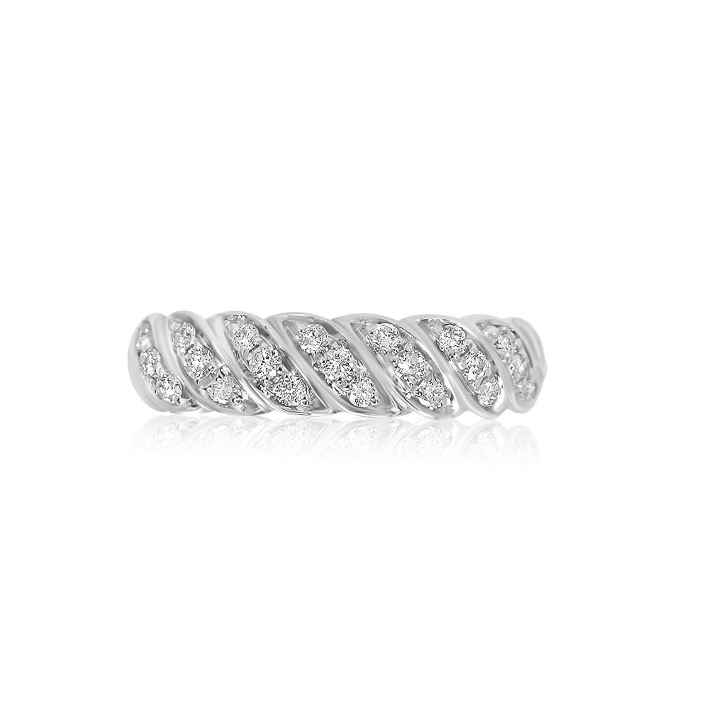 925 Sterling Silver Diamonds Diamond Croissant Earring Cuff