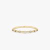 925 Sterling Silver Distance Diamond Half-Eternity Band