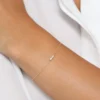 Gold-plated bracelet showcasing Premium CZ Diamond stones and clean lines
