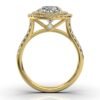 925 Sterling Silver Double Halo Diamond Engagment Ring - Image 3
