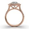 925 Sterling Silver Double Halo Diamond Engagment Ring - Image 5