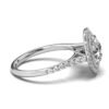 925 Sterling Silver Double Halo Diamond Engagment Ring - Image 9