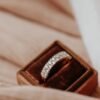 925 sterling silver band with double row design and sparkle