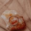 Sterling silver ring featuring baguette and round stone cuts