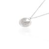 925 Sterling Silver Elegant Diamond Disc Chain Necklace - Image 3