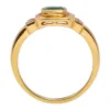 Sterling silver ring finished with thick gold plating