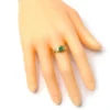 Geometric art deco ring with a distinctive vintage-inspired design