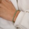 925 Sterling Silver Emerald and Diamond Designer Tennis Bracelet - Image 2