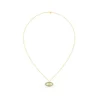 925 Sterling Silver Emerald and Diamond Evil Eye Pendant - Image 4