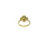 Floral ring combining emerald-inspired and diamond-like accents