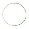 925 Sterling Silver Emerald And Diamond Hepburn Choker - Image 2