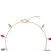 Adjustable 7-inch bracelet with refined gemstone mix