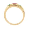 925 Sterling Silver Emerald and Ruby Ring - Image 3