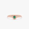925 Sterling Silver Emerald Art Deco Ring - Image 5