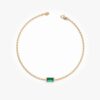 925 Sterling Silver Emerald Birthstone Bracelet - Image 2