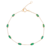 925 Sterling Silver Emerald Bracelet - Image 2