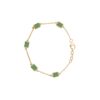 925 Sterling Silver Emerald Chain Bracelet - Image 7