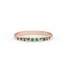 Gold-plated sterling silver ring with vivid green stones