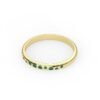 Sterling silver ring with classic emerald-inspired styling