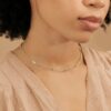 925 Sterling Silver Emerald Cuban Chain Station Necklace - Image 5