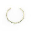 925 Sterling Silver Emerald Cuff Bracelet - Image 4