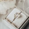 Sterling silver ring featuring a premium CZ emerald stone