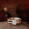 Solitaire ring featuring a premium CZ diamond centre stone
