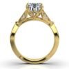 925 Sterling Silver Emerald Cut Diamond Engagement Ring - Image 3