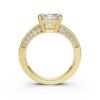 925 Sterling Silver Emerald Cut Diamond Engagement Ring - Image 9