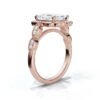 Emerald cut engagement ring with a refined, clean silhouette
