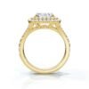 925 Sterling Silver Emerald Cut Diamond Engagement Ring - Image 3