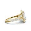 925 Sterling Silver Emerald Cut Diamond Engagement Ring - Image 4