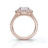 925 Sterling Silver Emerald Cut Diamond Engagement Ring - Image 9